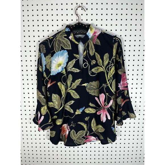 Ann Taylor Floral print blouse size XsP - Picture 1 of 5
